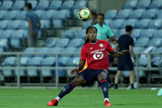 Fußball, Testspiel, FC Porto - OSC Lille July 25, 2021, Algarve, Portugal: Renato Sanches of Lille OSC in action during the pre-season friendly football match between FC Porto and Lille OSC at the Algarve stadium in Loule, Portugal on July 25, 2021. Algarve Portugal - ZUMAf123 20210725_zap_f123_044 Copyright: xPedroxFiuzax