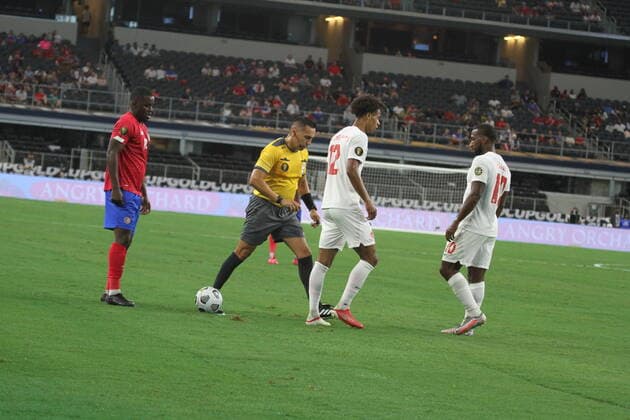 July 25, 2021, Dallas, Texas, USA: Soccer match beetwen Costa Rica and Canada valid for the quarters final the Concacaf Gold cup, at AT&T stadium in Dallas-Texas. 40,000 spectators are expected to watch the game tonight.  Copyright: xNiyixFotex