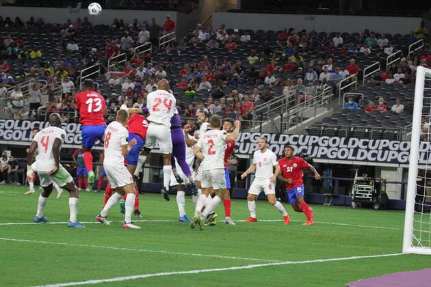 July 25, 2021, Dallas, Texas, USA: Soccer match beetwen Costa Rica and Canada valid for the quarters final the Concacaf Gold cup, at AT&T stadium in Dallas-Texas. 40,000 spectators are expected to watch the game tonight.  Copyright: xNiyixFotex