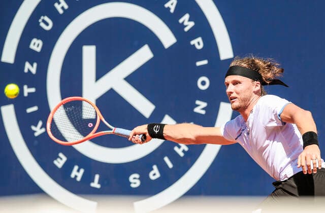 TENNIS - ATP, Tennis Herren Generali Open 2021 KITZBUEHEL,AUSTRIA,26.JUL.21 - TENNIS - ATP World Tour, Generali Open. Image shows Jozef Kovalik (SVK).  GEPAxpictures xPatrickxSteiner