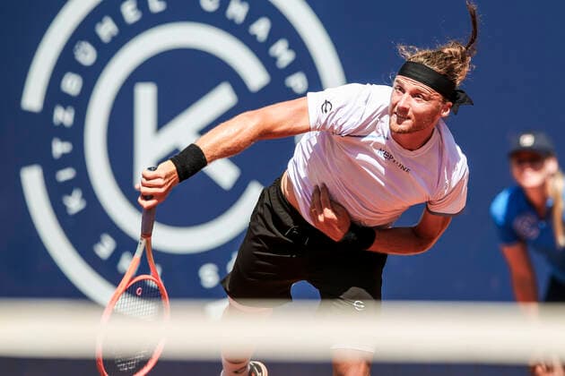 TENNIS - ATP, Tennis Herren Generali Open 2021 KITZBUEHEL,AUSTRIA,26.JUL.21 - TENNIS - ATP World Tour, Generali Open. Image shows Jozef Kovalik (SVK).  GEPAxpictures xPatrickxSteiner