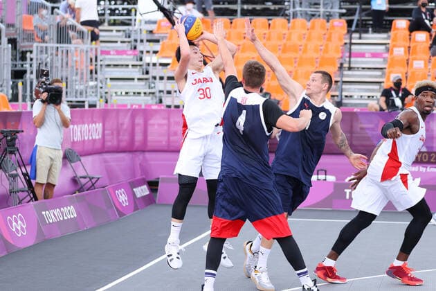 Keisei Tominaga (JPN), JULY 26, 2021 - 3x3 Basketball : Men s Pool round match between Japan 16-19 ROC during the Tokyo 2020 Olympic Games, Olympische Spiele, Olympia, OS at the Aomi Urban Sports Park in Tokyo, Japan. Noxthirdxpartyxsales  (165511330)