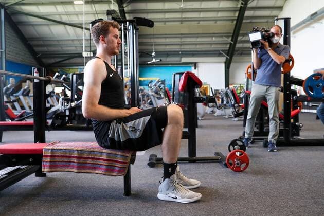 BASKETBALL - photo shooting with Jakob Poeltl VIENNA,AUSTRIA,26.JUL.21 - BASKETBALL - photo shooting with Jakob Poeltl. Image shows Jakob Poeltl (San Antonio Spurs).  GEPAxpictures xPhilippxBrem