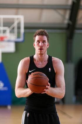 BASKETBALL - photo shooting with Jakob Poeltl VIENNA,AUSTRIA,26.JUL.21 - BASKETBALL - photo shooting with Jakob Poeltl. Image shows Jakob Poeltl (San Antonio Spurs).  GEPAxpictures xPhilippxBrem