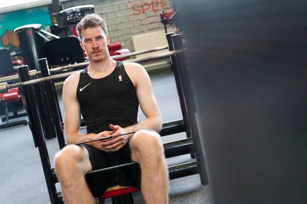 BASKETBALL - photo shooting with Jakob Poeltl VIENNA,AUSTRIA,26.JUL.21 - BASKETBALL - photo shooting with Jakob Poeltl. Image shows Jakob Poeltl (San Antonio Spurs).  GEPAxpictures xPhilippxBrem