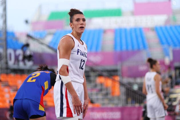 Laetitia Guapo (FRA), JULY 26, 2021 - 3x3 Basketball : Women s Pool round match between France 22-18 Mongolia during the Tokyo 2020 Olympic Games, Olympische Spiele, Olympia, OS at the Aomi Urban Sports Park in Tokyo, Japan. Noxthirdxpartyxsales  (165512111)
