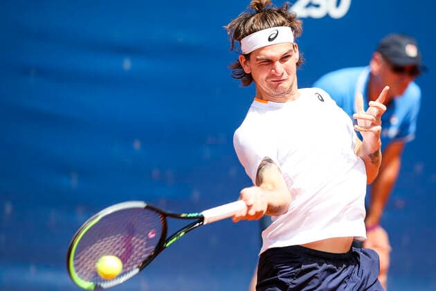 TENNIS - ATP, Tennis Herren Generali Open 2021 KITZBUEHEL,AUSTRIA,26.JUL.21 - TENNIS - ATP World Tour, Generali Open. Image shows Thiago Seyboth Wild (BRA).  GEPAxpictures xPatrickxSteiner