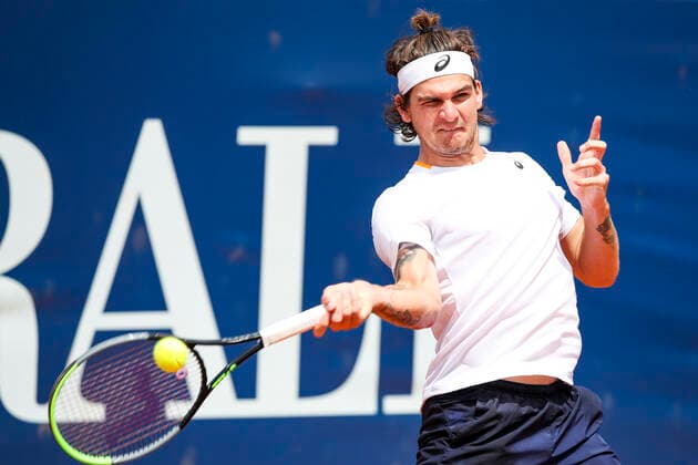 TENNIS - ATP, Tennis Herren Generali Open 2021 KITZBUEHEL,AUSTRIA,26.JUL.21 - TENNIS - ATP World Tour, Generali Open. Image shows Thiago Seyboth Wild (BRA).  GEPAxpictures xPatrickxSteiner