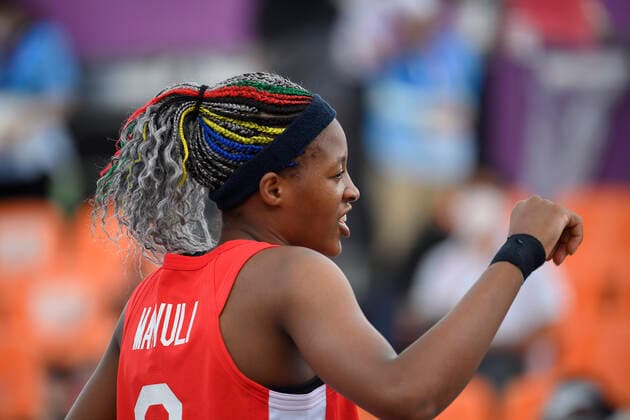Stephanie MAWULI JPN , side portrait, portrait, portrait, cropped single image, single subject, Italy ITA vs Japan JPN 10 22 3 x 3 Womens Basketball, Women s Pool Round, Aomi Urban Sports Park 26 07 2021 Summer Olympics 2020, from 23 07 08 2021 in Tokyo Japan