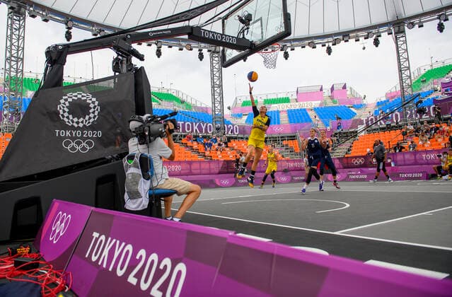 Sonia URSU ROM , Action, Romania ROU vs Russian Olympic Committee ROC 12 21 3 x 3 Womens Basketball, Women s Pool Round, Aomi Urban Sports Park 26 07 2021 2020 Summer Olympics, from 23 07 08 2021 in Tokyo Japan.