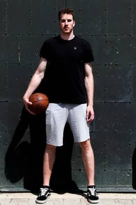 BASKETBALL - photo shooting with Jakob Poeltl VIENNA,AUSTRIA,26.JUL.21 - BASKETBALL - photo shooting with Jakob Poeltl. Image shows Jakob Poeltl (San Antonio Spurs).  GEPAxpictures xPhilippxBrem
