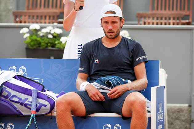 TENNIS - ATP, Tennis Herren Generali Open 2021 KITZBUEHEL,AUSTRIA,26.JUL.21 - TENNIS - ATP World Tour, Generali Open. Image shows Lucas Pouille (FRA).  GEPAxpictures xPatrickxSteiner