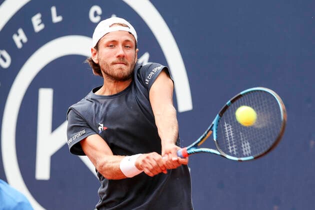 TENNIS - ATP, Tennis Herren Generali Open 2021 KITZBUEHEL,AUSTRIA,26.JUL.21 - TENNIS - ATP World Tour, Generali Open. Image shows Lucas Pouille (FRA).  GEPAxpictures xPatrickxSteiner