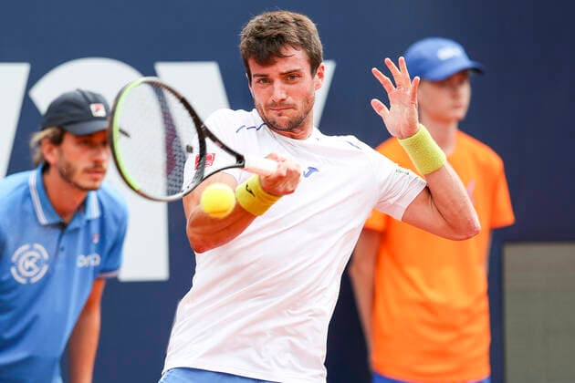 TENNIS - ATP, Tennis Herren Generali Open 2021 KITZBUEHEL,AUSTRIA,26.JUL.21 - TENNIS - ATP World Tour, Generali Open. Image shows Pedro Martinez (ESP).  GEPAxpictures xPatrickxSteiner