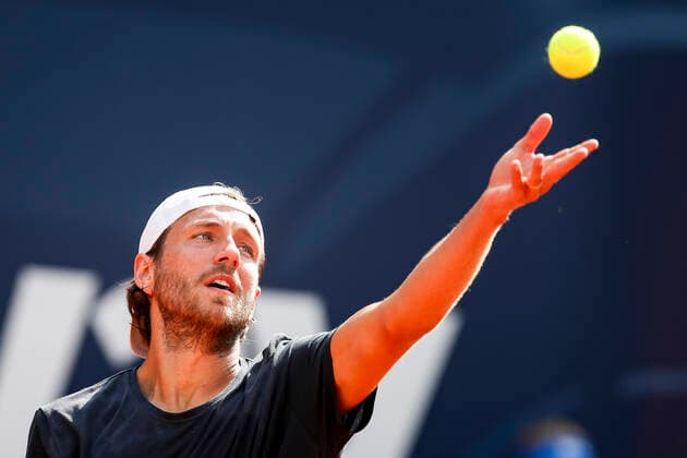 TENNIS - ATP, Tennis Herren Generali Open 2021 KITZBUEHEL,AUSTRIA,26.JUL.21 - TENNIS - ATP World Tour, Generali Open. Image shows Lucas Pouille (FRA).  GEPAxpictures xPatrickxSteiner