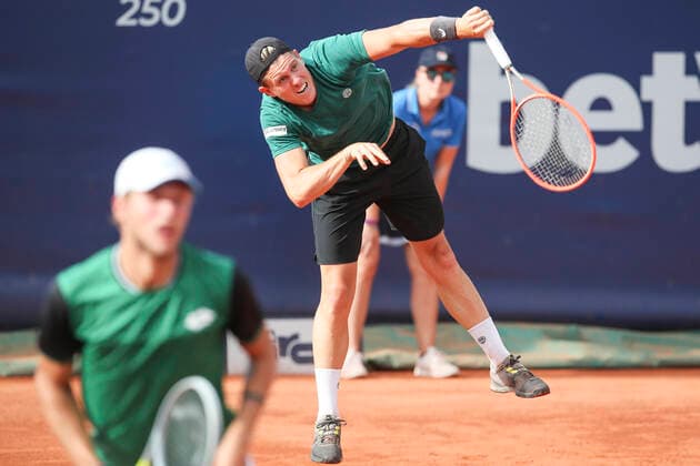 TENNIS - ATP, Tennis Herren Generali Open 2021 KITZBUEHEL,AUSTRIA,26.JUL.21 - TENNIS - ATP World Tour, Generali Open. Image shows Tristan-Samuel Weissborn (AUT).  GEPAxpictures xPatrickxSteiner