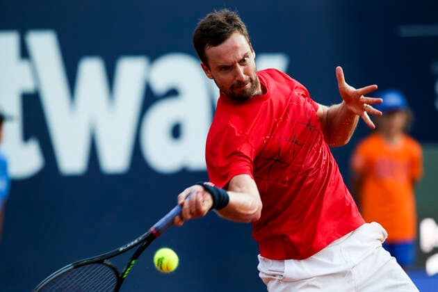 TENNIS - ATP, Tennis Herren Generali Open 2021 KITZBUEHEL,AUSTRIA,26.JUL.21 - TENNIS - ATP World Tour, Generali Open. Image shows Ernests Gulbis (LAT).  GEPAxpictures xPatrickxSteiner