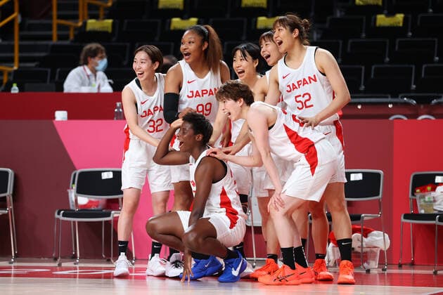 Japan women s team group, Mannschaftsbild, Totale (JPN), JULY 27, 2021 - Basketball : Women s Preliminary Round Group B match between Japan - France during the Tokyo 2020 Olympic Games, Olympische Spiele, Olympia, OS at the Saitama Super Arena in Saitama, Japan. Noxthirdxpartyxsales  (165563905)