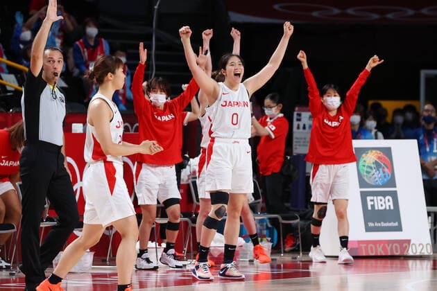 Japan women s team group, Mannschaftsbild, Totale (JPN), JULY 27, 2021 - Basketball : Women s Preliminary Round Group B match between Japan - France during the Tokyo 2020 Olympic Games, Olympische Spiele, Olympia, OS at the Saitama Super Arena in Saitama, Japan. Noxthirdxpartyxsales  (165567568)