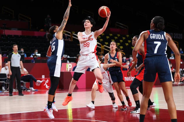 Himawari Akaho (JPN), JULY 27, 2021 - Basketball : Women s Preliminary Round Group B match between Japan - France during the Tokyo 2020 Olympic Games, Olympische Spiele, Olympia, OS at the Saitama Super Arena in Saitama, Japan. Noxthirdxpartyxsales  (165567647)