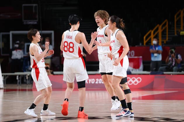 Japan women s team group, Mannschaftsbild, Totale (JPN), JULY 27, 2021 - Basketball : Women s Preliminary Round Group B match between Japan - France during the Tokyo 2020 Olympic Games, Olympische Spiele, Olympia, OS at the Saitama Super Arena in Saitama, Japan. Noxthirdxpartyxsales  (165578412)