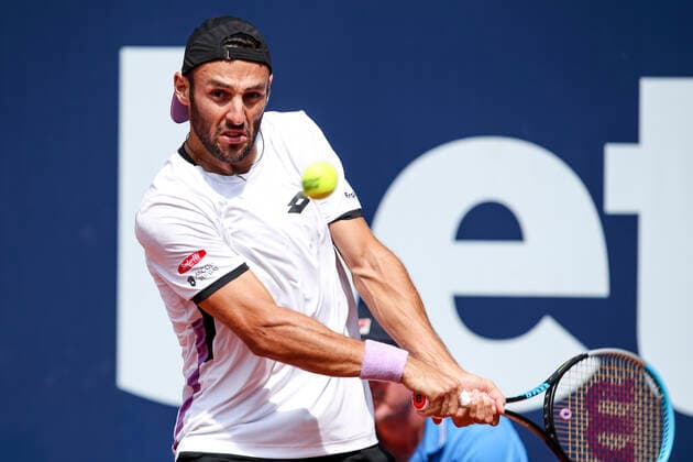 TENNIS - ATP, Tennis Herren Generali Open 2021 KITZBUEHEL,AUSTRIA,27.JUL.21 - TENNIS - ATP World Tour, Generali Open. Image shows Stefano Travaglia (ITA).  GEPAxpictures xPatrickxSteiner