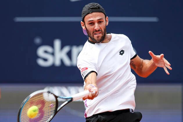 TENNIS - ATP, Tennis Herren Generali Open 2021 KITZBUEHEL,AUSTRIA,27.JUL.21 - TENNIS - ATP World Tour, Generali Open. Image shows Stefano Travaglia (ITA).  GEPAxpictures xPatrickxSteiner