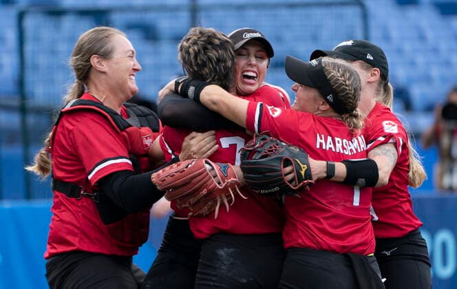 Tokyo 2020 in 2021, softball, Canada wins bronze medal