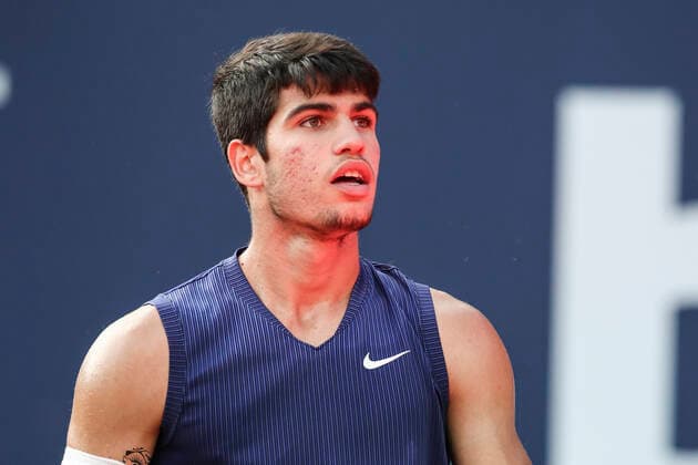 TENNIS - ATP, Tennis Herren Generali Open 2021 KITZBUEHEL,AUSTRIA,27.JUL.21 - TENNIS - ATP World Tour, Generali Open. Image shows Carlos Alcaraz (ESP).  GEPAxpictures xPatrickxSteiner
