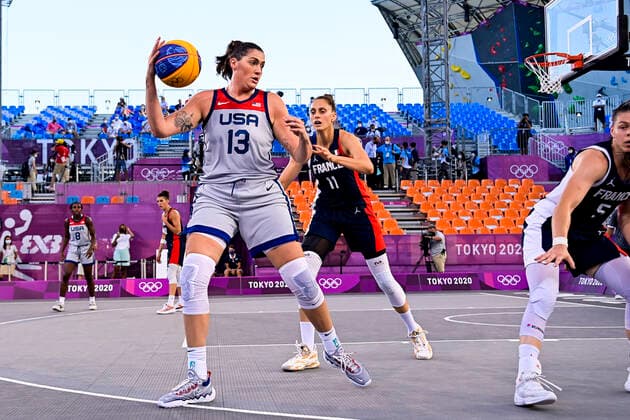 Dolson Stefanie (USA) BASKET3X3 : USA vs France - femmes - Jeux Olympiques - Tokyo - 28 07 2021 JBAutissier Panoramic 