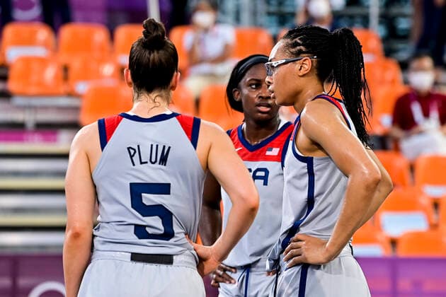 Gray Allisha (USA) BASKET3X3 : USA vs France - femmes - Jeux Olympiques - Tokyo - 28 07 2021 JBAutissier Panoramic 