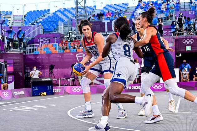 Dolson Stefanie (USA) BASKET3X3 : USA vs France - femmes - Jeux Olympiques - Tokyo - 28 07 2021 JBAutissier Panoramic 
