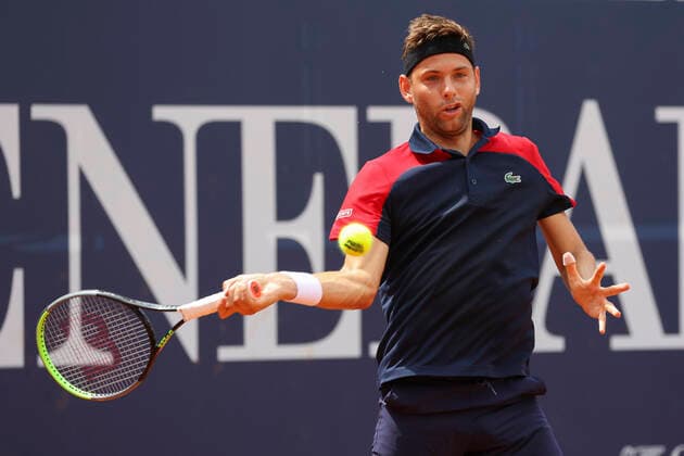Filip Krajinovic Tennis Generali Open Kitzbuehel 2020 ATP 250 Kitzbuehler Tennis Club Kitzbuehel Tirol Austria 28 July 2021 Copyright: xJuergenxHasenkopfx