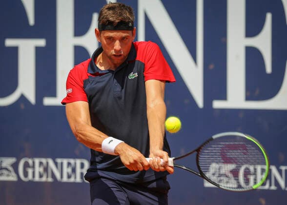 Filip Krajinovic Tennis Generali Open Kitzbuehel 2020 ATP 250 Kitzbuehler Tennis Club Kitzbuehel Tirol Austria 28 July 2021 Copyright: xJuergenxHasenkopfx