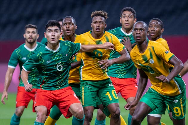Sport Bilder des Tages Tokyo 2020 Sapporo Olympics SAPPORO, HO - 28.07.2021: TOKYO 2020 SAPPORO OLYMPICS - bid during the game between South Africa and Mexico at the Tokyo 2020 Olympiad, held in 2021, at the Sapporo Dome in the city of Sapporo, Japan (Photo: Richard Callis Fotoarena) x2099183x  RichardxCallis