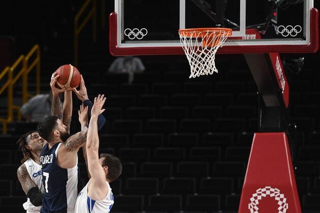 The basketball Group A match Czech Republic vs. France match in Tokyo 2020 Summer Olympics, Japan, July 28, 2021. (CTKxPhoto OndrejxDeml) CTKPhotoP2021072810957 