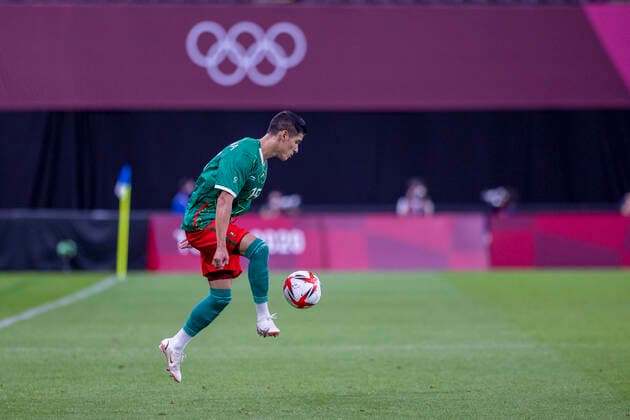 Tokyo 2020 Sapporo Olympics SAPPORO, HO - 28.07.2021: TOKYO 2020 SAPPORO OLYMPICS - Uriel Antuna from Mexico during the match between South Africa and Mexico at the Tokyo 2020 Olympiad, held in 2021, at the Sapporo Dome in the city of Sapporo, Japan (Photo: Richard Callis Fotoarena) x2099427x  RichardxCallis