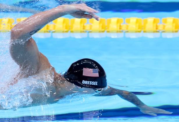 (210729) -- TOKYO, July 29, 2021 -- Caeleb Dressel of the United States competes during the men s 100m freestyle final of swimming at Tokyo 2020 Olympic Games, Olympische Spiele, Olympia, OS in Tokyo, Japan, July 29, 2021. ) (TOKYO2020)JAPAN-TOKYO-OLY-SWIMMING-MEN S 100M FREESTYLE-FINAL ChenxJianli 