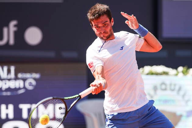 TENNIS - ATP, Tennis Herren Generali Open 2021 KITZBUEHEL,AUSTRIA,29.JUL.21 - TENNIS - ATP World Tour, Generali Open. Image shows Pedro Martinez (ESP).  GEPAxpictures xPatrickxSteiner