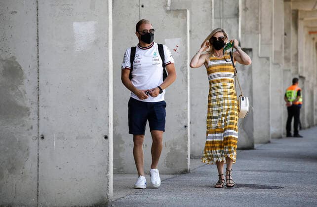 77 Valtteri Bottas FIN, Mercedes AMG Petronas F1 Team and his girlfriend Tiffany Cromwell, F1 Grand Prix of Hungary at Hungaroring on July 29, 2021 in Budapest, Hungary Photo by HOCH ZWEI Budapest Hungary