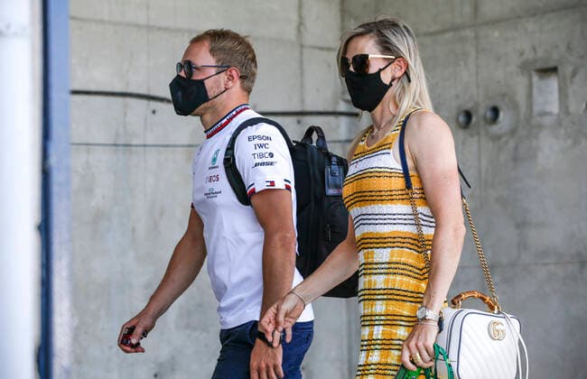 77 Valtteri Bottas FIN, Mercedes AMG Petronas F1 Team and his girlfriend Tiffany Cromwell, F1 Grand Prix of Hungary at Hungaroring on July 29, 2021 in Budapest, Hungary Photo by HOCH ZWEI Budapest Hungary