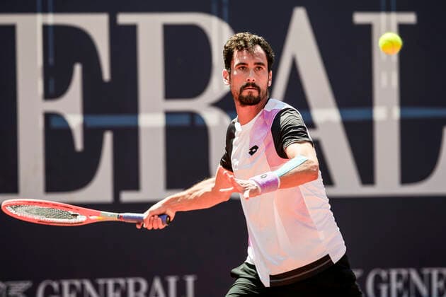 TENNIS - ATP, Tennis Herren Generali Open 2021 KITZBUEHEL,AUSTRIA,29.JUL.21 - TENNIS - ATP World Tour, Generali Open. Image shows Gianluca Mager (ITA).  GEPAxpictures xPatrickxSteiner
