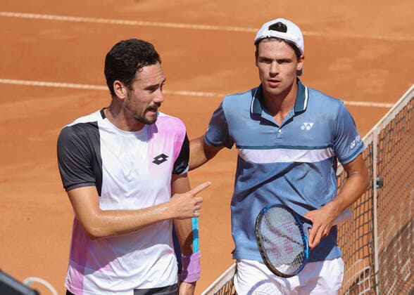 Gianluca Mager ITA congratulates winner Daniel Altmaier GER Tennis Generali Open Kitzbuehel 2020 ATP 250 Kitzbuehler Tennis Club Kitzbuehel Tirol Oesterreich 29 July 2021 Copyright: xJuergenxHasenkopfx