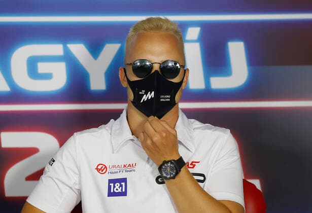 F1 Grand Prix of Hungary 9 Nikita Mazepin (RUS, Haas F1 Team), F1 Grand Prix of Hungary at Hungaroring on July 29, 2021 in Budapest, Hungary. (Photo by Florion Goga REUTERS FIA Pool via HOCH ZWEI) Budapest Hungary Poolfoto HOCH ZWEI Pool REUTERS ,EDITORIAL USE ONLY
