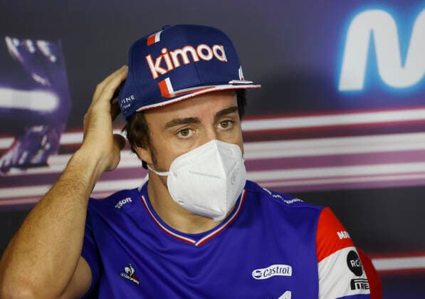 F1 Grand Prix of Hungary 14 Fernando Alonso (ESP, Alpine F1 Team), F1 Grand Prix of Hungary at Hungaroring on July 29, 2021 in Budapest, Hungary. (Photo by Florion Goga REUTERS FIA Pool via HOCH ZWEI) Budapest Hungary Poolfoto HOCH ZWEI Pool REUTERS ,EDITORIAL USE ONLY