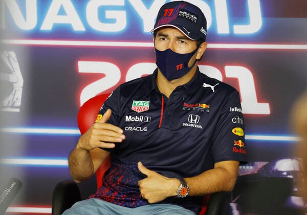 F1 Grand Prix of Hungary 11 Sergio Perez (MEX, Red Bull Racing), F1 Grand Prix of Hungary at Hungaroring on July 29, 2021 in Budapest, Hungary. (Photo by Florion Goga REUTERS FIA Pool via HOCH ZWEI) Budapest Hungary Poolfoto HOCH ZWEI Pool Pool via REUTERS ,EDITORIAL USE ONLY