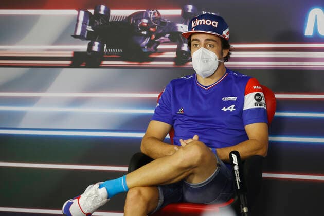 F1 Grand Prix of Hungary 14 Fernando Alonso (ESP, Alpine F1 Team), F1 Grand Prix of Hungary at Hungaroring on July 29, 2021 in Budapest, Hungary. (Photo by Florion Goga REUTERS FIA Pool via HOCH ZWEI) Budapest Hungary Poolfoto HOCH ZWEI Pool REUTERS ,EDITORIAL USE ONLY