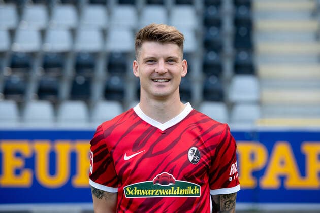 Lukas Kuebler SC Freiburg, 17 , GER, SC Freiburg, 29 07 2021, Media Day Fussball Bundesliga, Spielzeit 2021 2022 DFL REGULATIONS PROHIBIT ANY USE OF PHOTOGRAPHS AS IMAGE SEQUENCES AND OR uerthQUASI VIDEO GER, SC Freiburg, 29 07 2021, Media Day Fussball Bundesliga, Spielzeit 2021 2022 Freiburg Copyright: xEibnerxPressefotox EP_EER