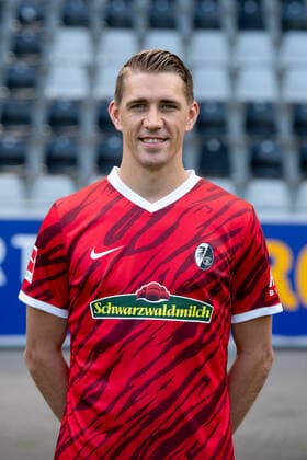Nils Petersen SC Freiburg, 18 , GER, SC Freiburg, 29 07 2021, Media Day Fussball Bundesliga, Spielzeit 2021 2022 DFL REGULATIONS PROHIBIT ANY USE OF PHOTOGRAPHS AS IMAGE SEQUENCES AND OR uerthQUASI VIDEO GER, SC Freiburg, 29 07 2021, Media Day Fussball Bundesliga, Spielzeit 2021 2022 Freiburg Copyright: xEibnerxPressefotox EP_EER
