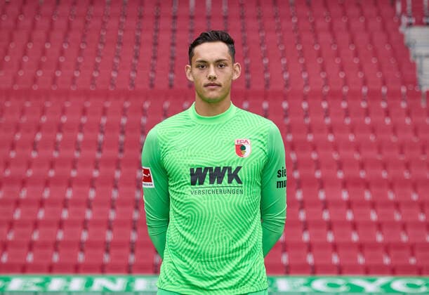 Daniel Klein Goalkeeper FC Augsburg 1907 1 BL, portrait date 2021 2022,